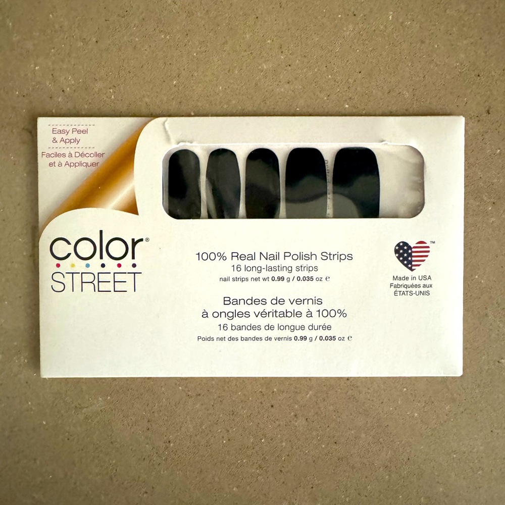 100% Real nail polish strips by Color Street - Midnight in Manhattan